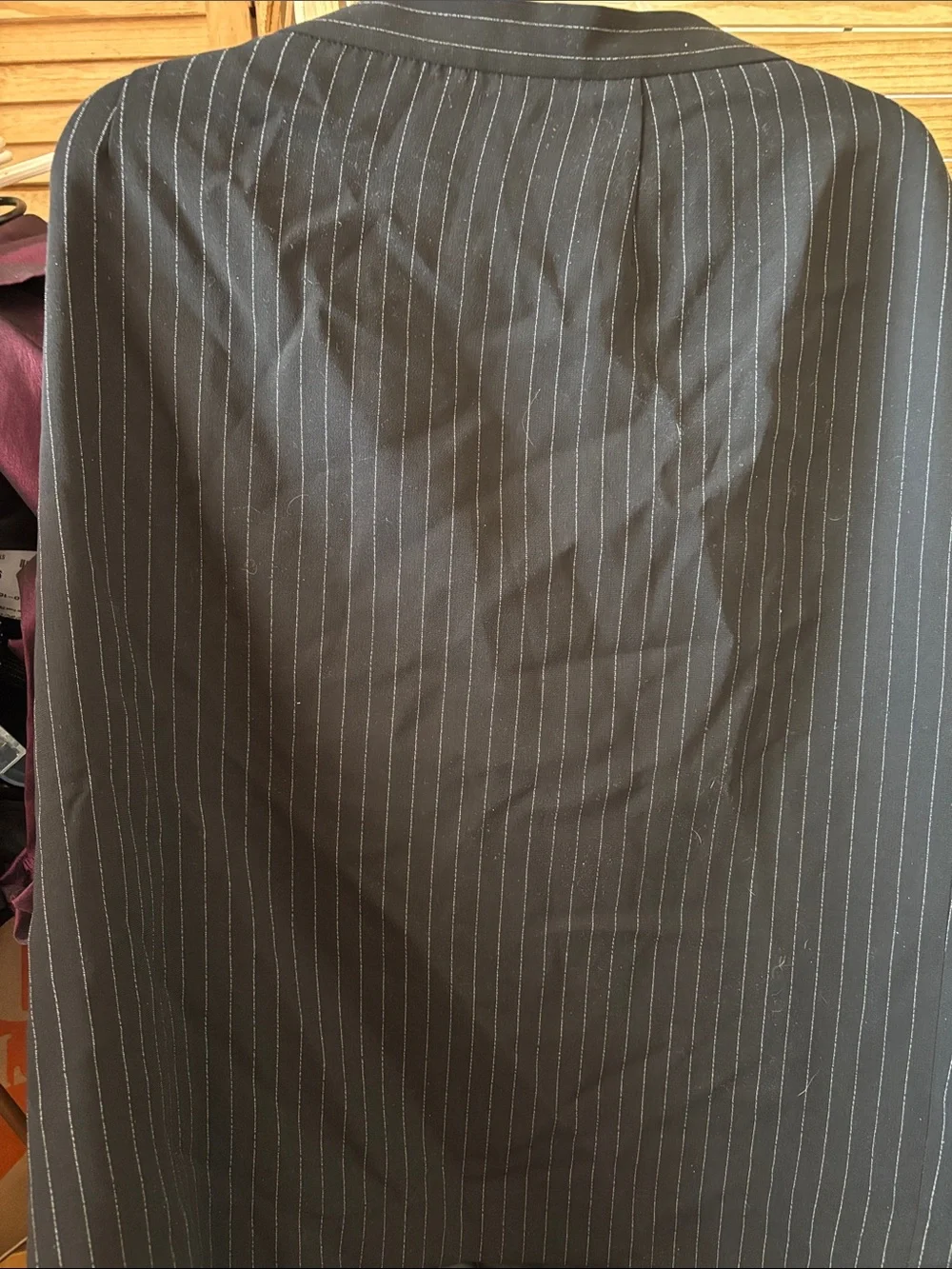 LeSuit Lined Pinstripe Skirt 16W